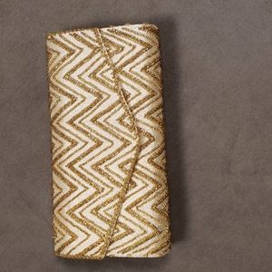 Glass beaded evening clutch